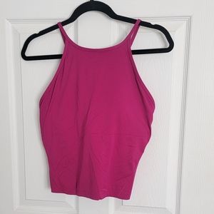 Lululemon Lightweight High-Neck Yoga Tank Top. Size 10. Magenta purple.